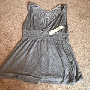 NWT DKNY Gray vneck tunic